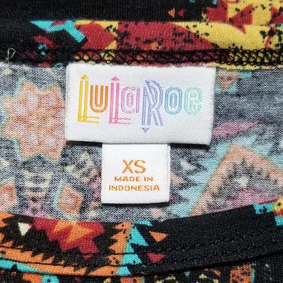 LulaRoe Aztec Print Julia Dress ~ Size XS/Extra Small - Picture 7 of 8